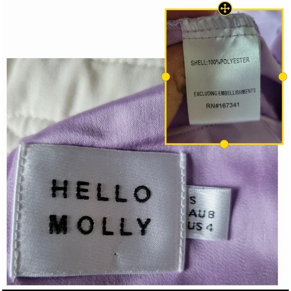 Hello Molly‎ One Shoulder Pleated Season Of Weddings Maxi Dress Lilac Small - Picture 6 of 12